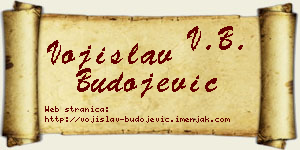 Vojislav Budojević vizit kartica